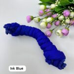 Ink Blue Cotton Blend Dupatta for Women | Elegant Daily Wear | 2.5 Meters