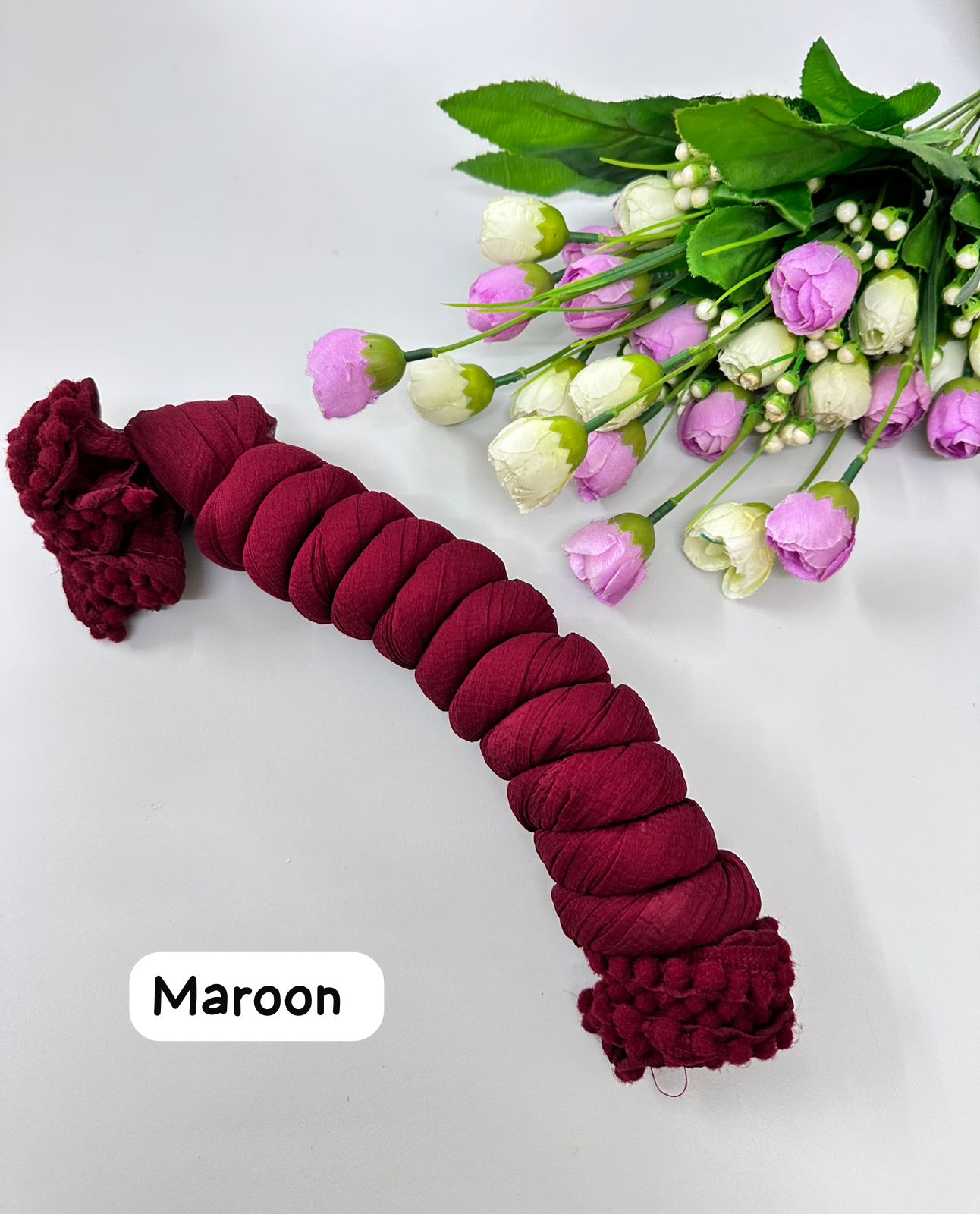 Maroon Cotton Blend Dupatta for Women | Elegant Daily Wear | 2.5 Meters