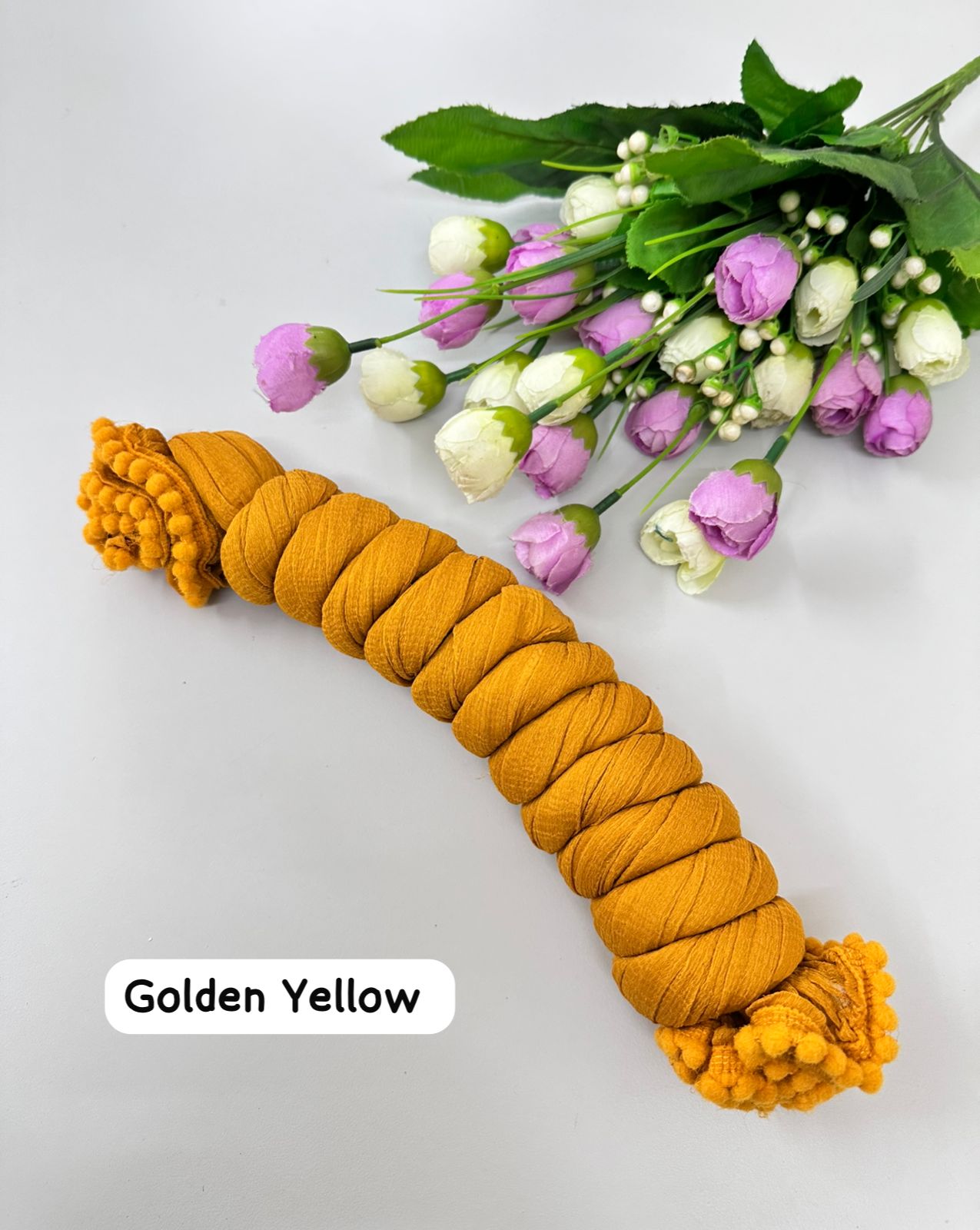 Golden Yellow Cotton Blend Dupatta for Women | Elegant Daily Wear | 2.5 Meters