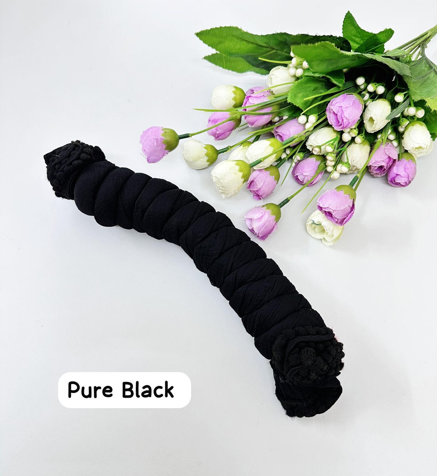 Pure Black Cotton Blend Dupatta for Women | Elegant Daily Wear | 2.5 Meters