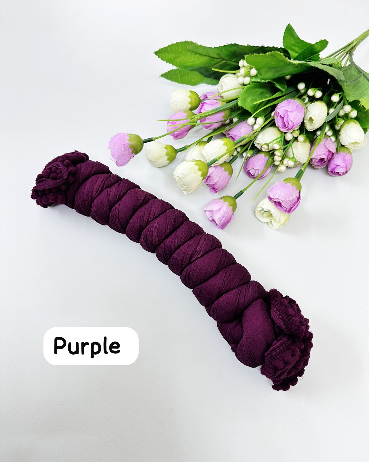 Purple Cotton Blend Dupatta for Women | Elegant Daily Wear | 2.5 Meters